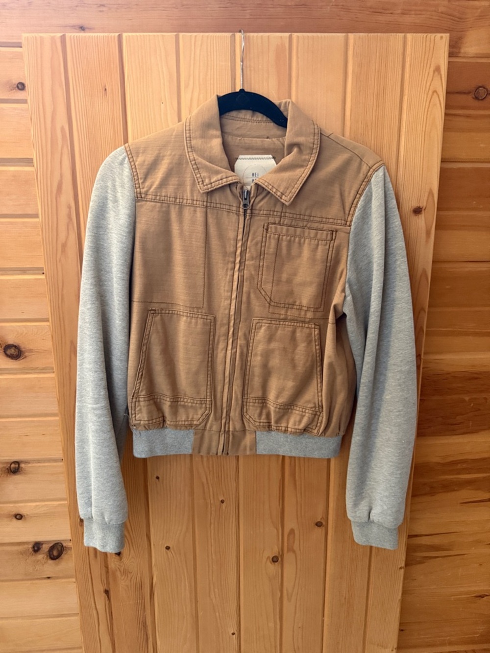 HEI HEI Tan Jacket - Small